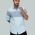 Men’s Casual Full Sleeve Shirt (light blue)