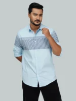 Men’s Casual Full Sleeve Shirt (light blue)