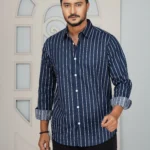 Men’s Casual Full Sleeve Shirt (navy)