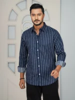 Men’s Casual Full Sleeve Shirt (navy)