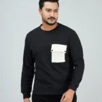 Full Sleeve Sweatshirt with pocket black
