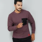 Full Sleeve Sweatshirt with pocket maroon
