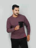 Full Sleeve Sweatshirt with pocket maroon