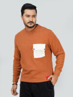 Full Sleeve Sweatshirt with pocket orange
