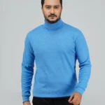 Men’s Turtleneck Full Sleeve Sweater Blue