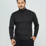 Men’s Turtleneck Full Sleeve Sweater Black