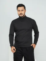 Men’s Turtleneck Full Sleeve Sweater Black