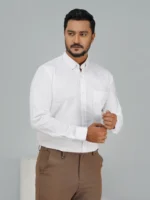 Men's Formal Full Sleeve Shirt white