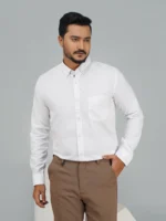 Men's Formal Full Sleeve Shirt white - Image 2