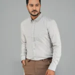 Men's Formal Full Sleeve Shirt ash