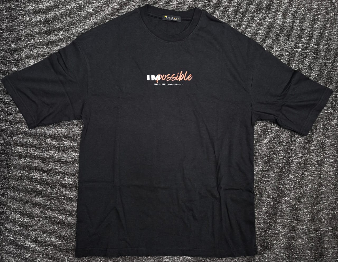 d1 Men's Drop Shoulder T-shirt black - Image 1