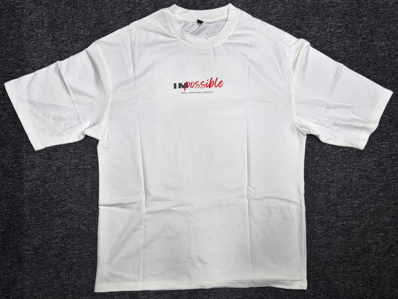 d19 Men's Drop Shoulder T-shirt white - Image 1