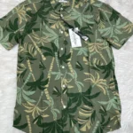 Men's Hawai Shirt Floral olive green