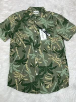 Men's Hawai Shirt Floral olive green