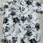 Men's Hawai Shirt Flower white