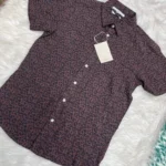 Men's Hawai Shirt floral brown