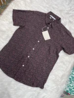Men's Hawai Shirt floral brown