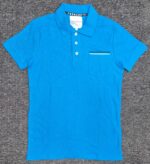 Men's Polo T-shirt regular Aqua
