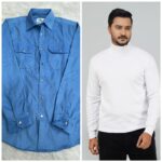 High Neck and Cord Shirt Combo